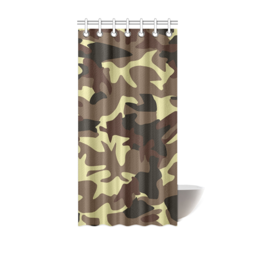 Army Camouflage Shower Curtain 36"x72"