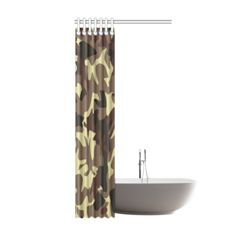 Army Camouflage Shower Curtain 36"x72"