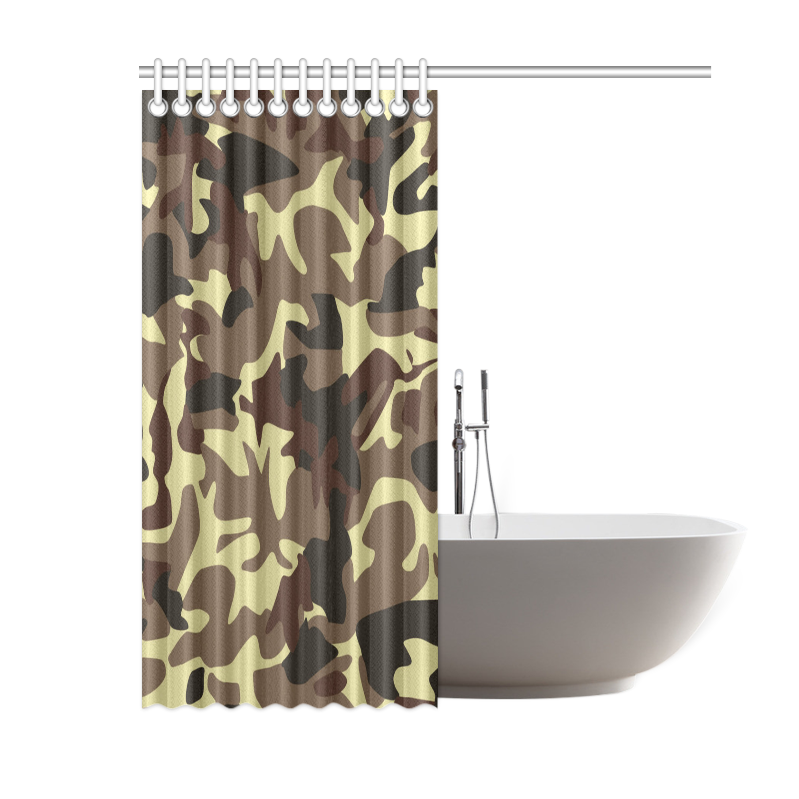 Army Camouflage Shower Curtain 60"x72"