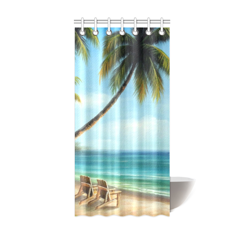 Beach Shower Curtain 36"x72"