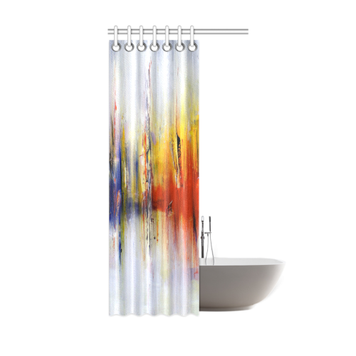 Abstract Colorful Paintings or Graffiti Design Shower Curtain 36"x72"