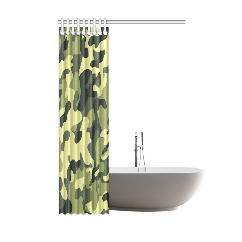 Forest Camouflage Shower Curtain 48"x72"