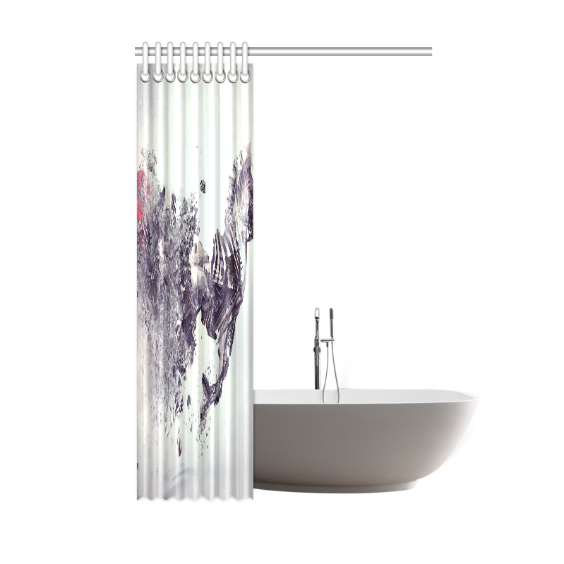 Custom Broken Zebra Cool Design Artsadd Shower Curtain 48"x72"