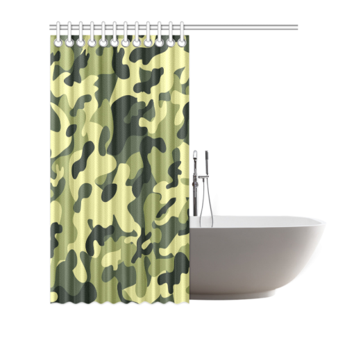 Forest Camouflage Shower Curtain 66"x72"