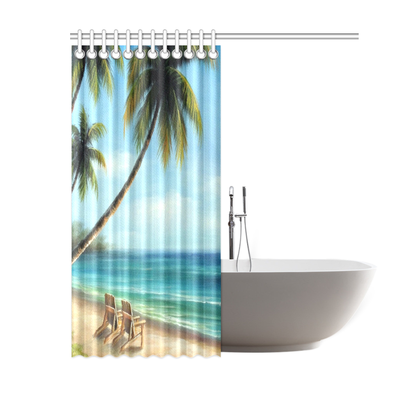 Beach Shower Curtain 60"x72"