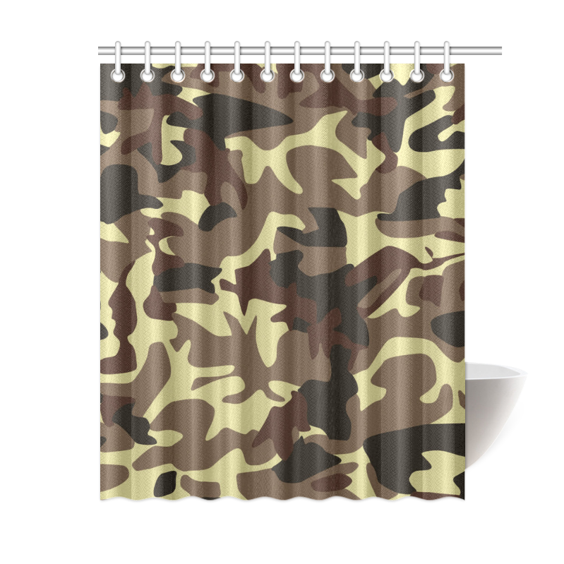 Make Army Camouflage Shower Curtain 60, Camo Shower Curtain