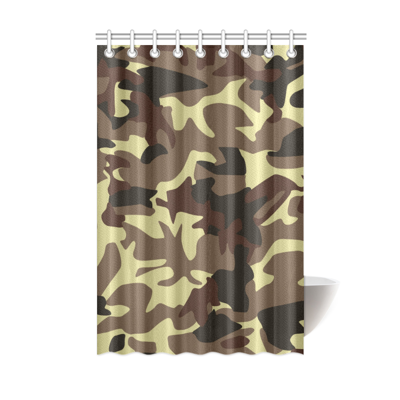Army Camouflage Shower Curtain 48"x72"