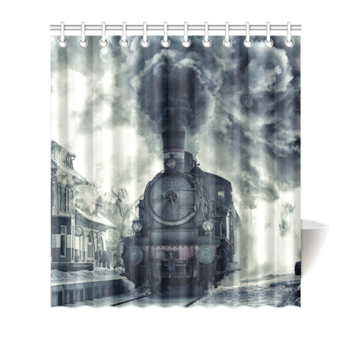 Steam Train Shower Curtain 66"x72"