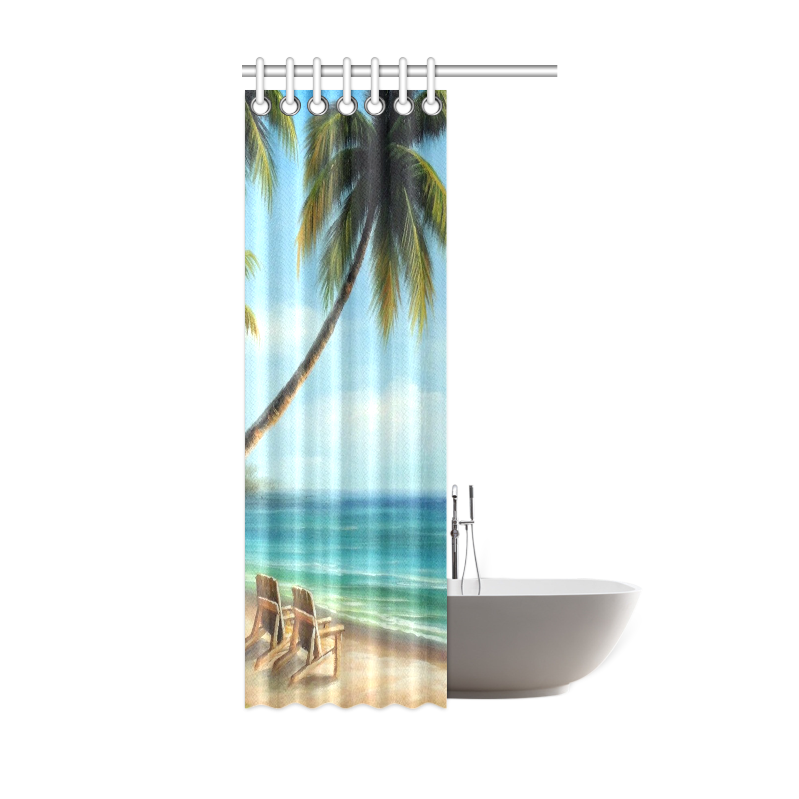 Beach Shower Curtain 36"x72"