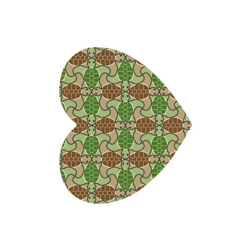 Cute turtle abstract pattern Heart-shaped Mousepad