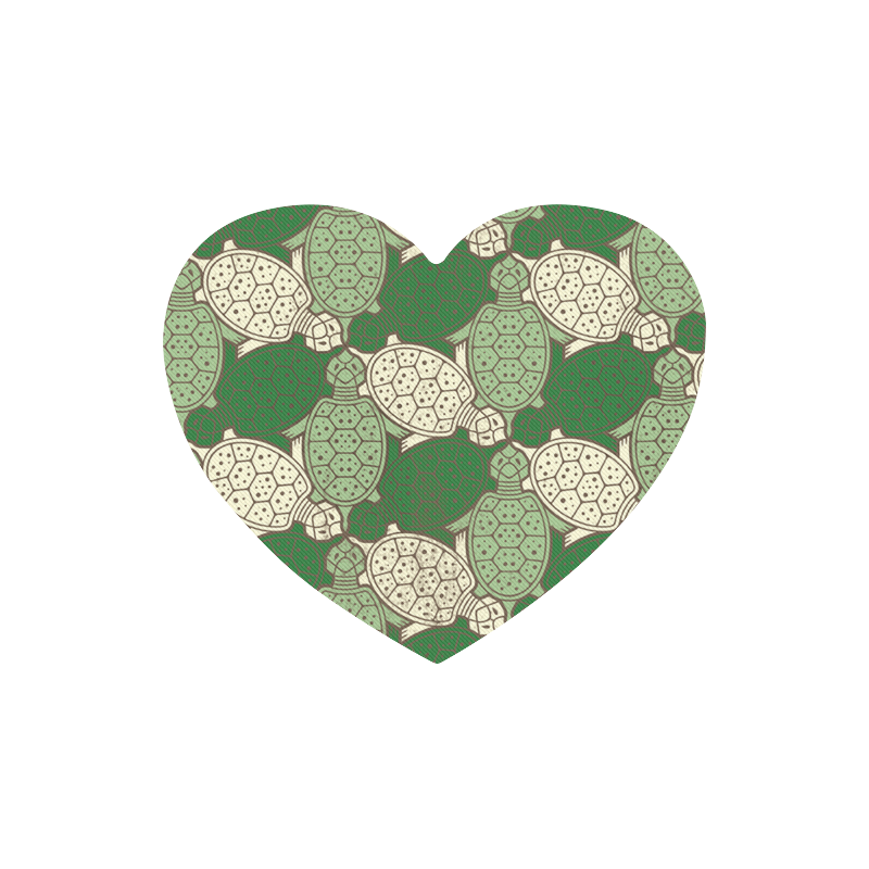 Turtle abstract pattern Heart-shaped Mousepad