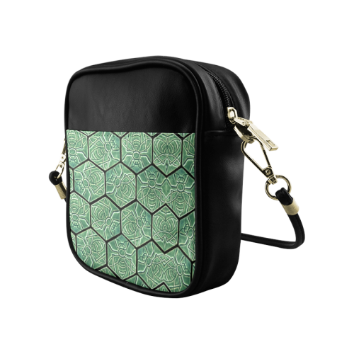 Bees rule abstract pattern Sling Bag (Model 1627)