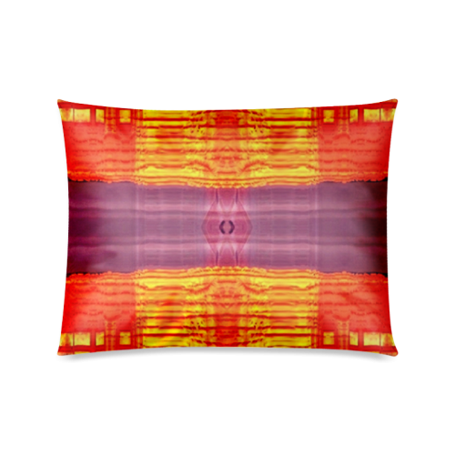 Walking with Sunset -pattern-annabellerockz Custom Zippered Pillow Case 20"x26"(Twin Sides)