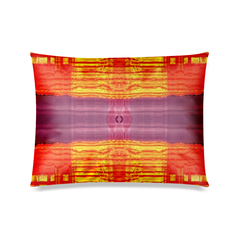 Walking with Sunset -pattern-annabellerockz Custom Zippered Pillow Case 20"x26"(Twin Sides)