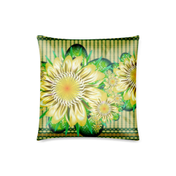 Realism beautiful flower pattern Custom Zippered Pillow Case 18"x18"(Twin Sides)