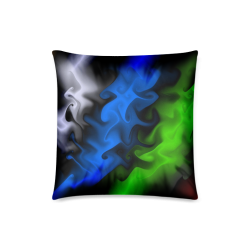 Natural flow of color Custom Zippered Pillow Case 18"x18"(Twin Sides)