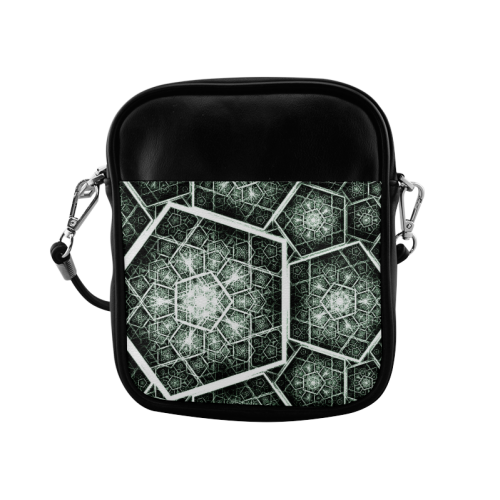 Retro geometric art graphics Sling Bag (Model 1627)