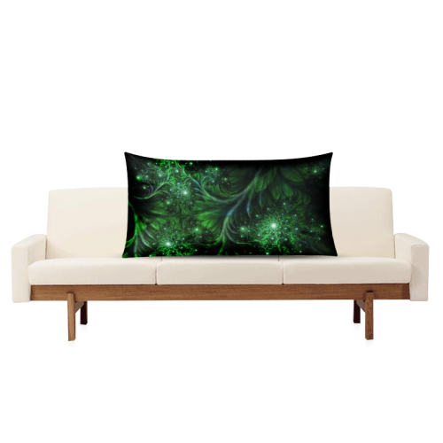 Beautiful plant leaf texture Rectangle Pillow Case 20"x36"(Twin Sides)