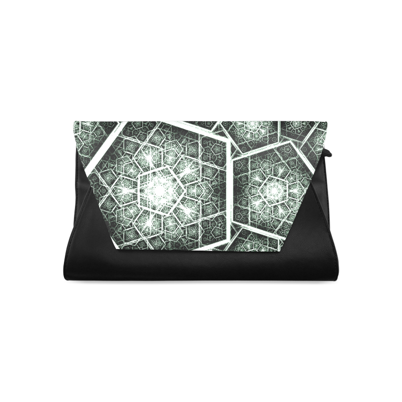 Retro geometric art graphics Clutch Bag (Model 1630)