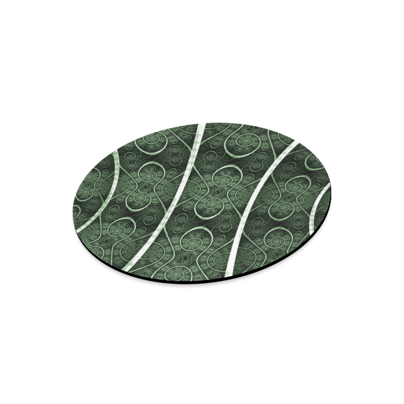 Beautiful curve texture pattern Round Mousepad