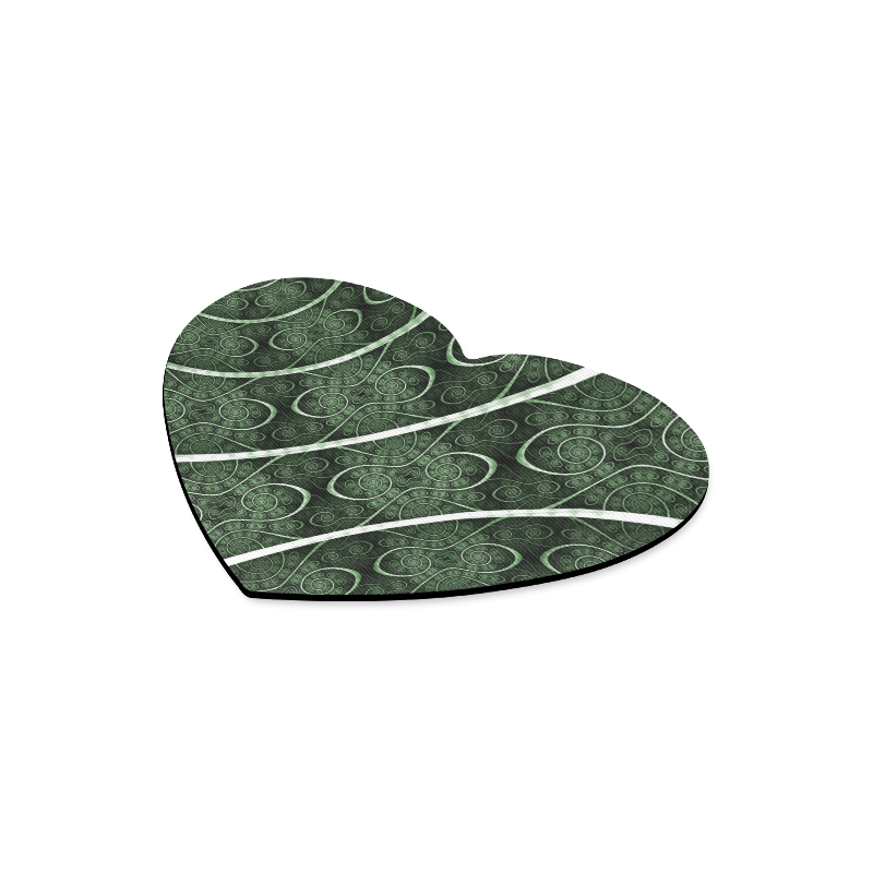 Beautiful curve texture pattern Heart-shaped Mousepad