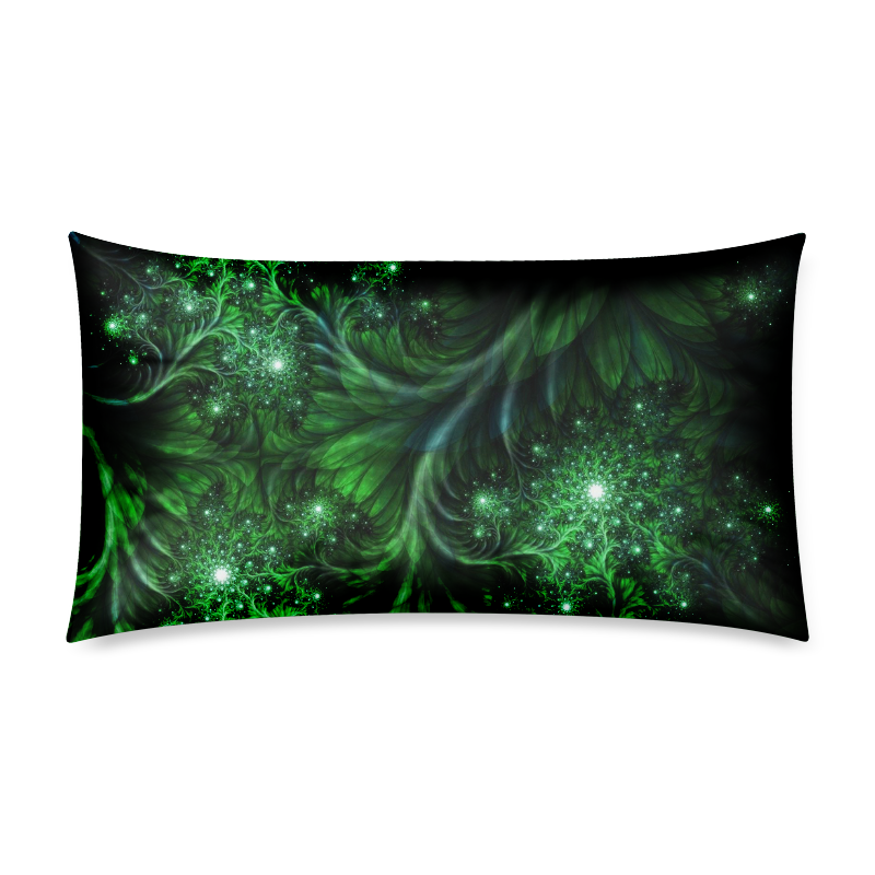 Beautiful plant leaf texture Rectangle Pillow Case 20"x36"(Twin Sides)