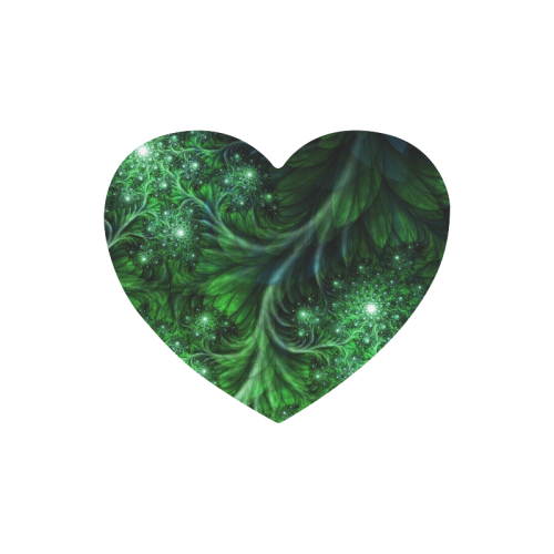 Beautiful plant leaf texture Heart-shaped Mousepad