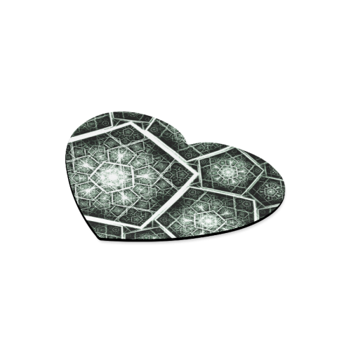 Retro geometric art graphics Heart-shaped Mousepad