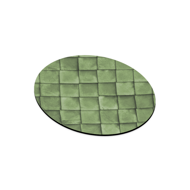 Green texture pattern Round Mousepad