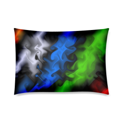 Natural flow of color Custom Zippered Pillow Case 20"x30"(Twin Sides)