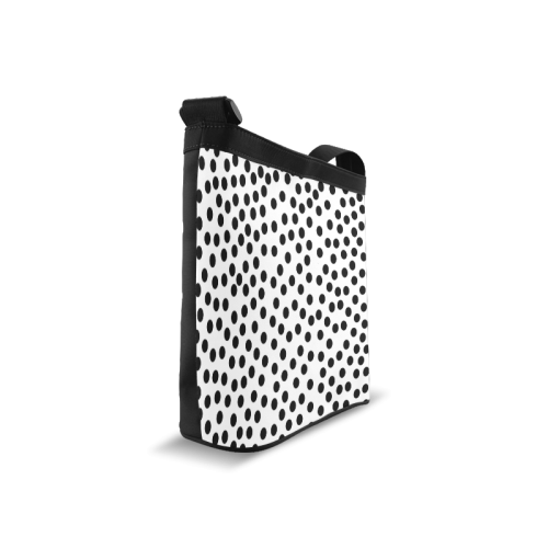 Black Polka Dot Design Crossbody Bags (Model 1613)
