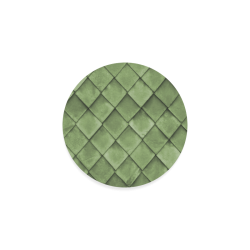 Green texture pattern Round Coaster