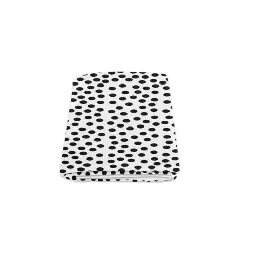 Black Polka Dot Design Blanket 50"x60"