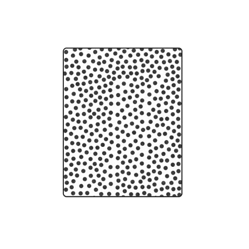 Black Polka Dot Design Blanket 40"x50"