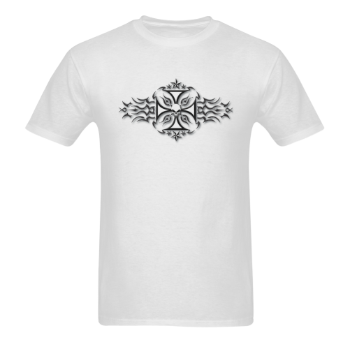 Artsadd Stylish Tribal Tattoo Leo Zulueta Sunny Men's T- shirt (Model T06)