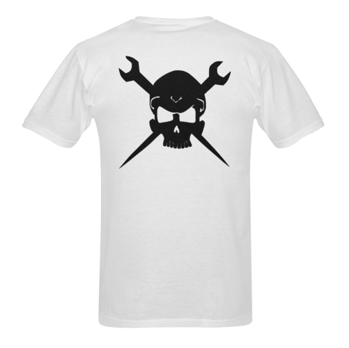 Pirate Skull Logo Design Artsadd Sunny Men's T- shirt (Model T06)