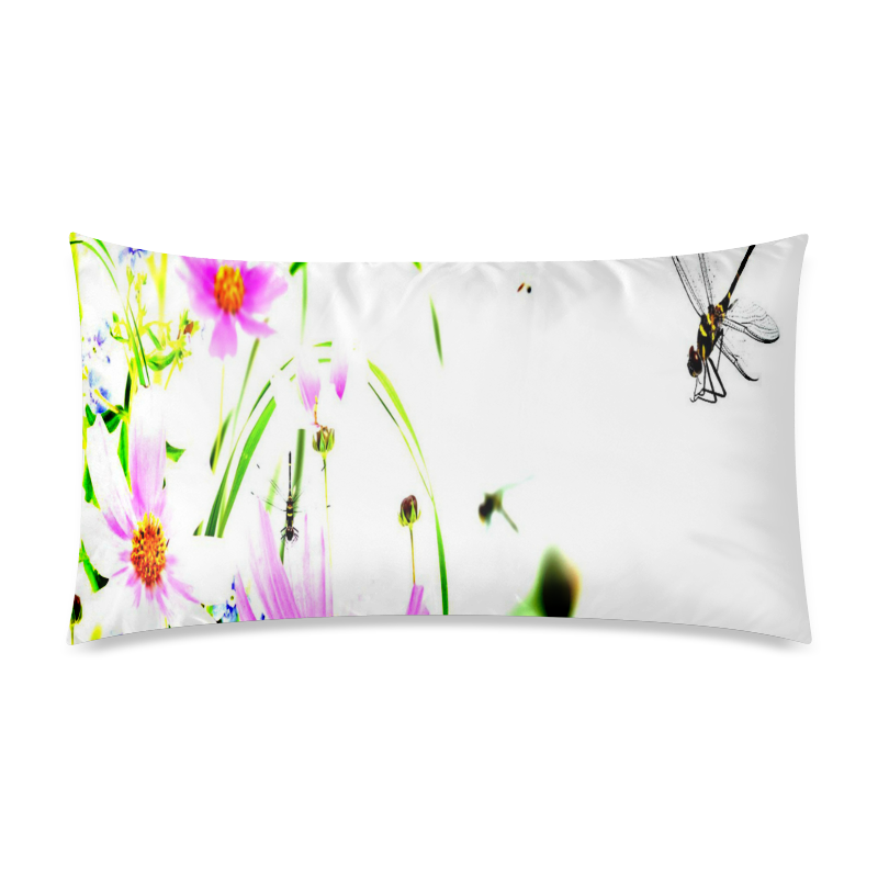 Summer landscape Rectangle Pillow Case 20"x36"(Twin Sides)