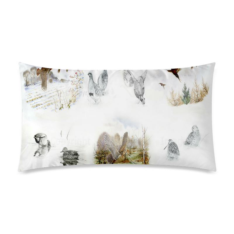 Flightless birds Rectangle Pillow Case 20"x36"(Twin Sides)