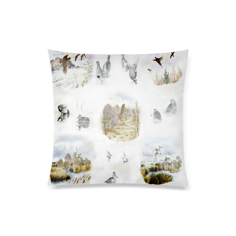 Flightless birds Custom Zippered Pillow Case 20"x20"(Twin Sides)