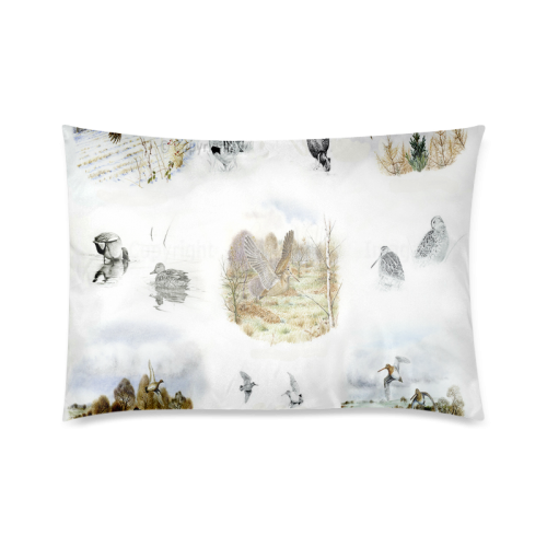 Flightless birds Custom Zippered Pillow Case 20"x30"(Twin Sides)