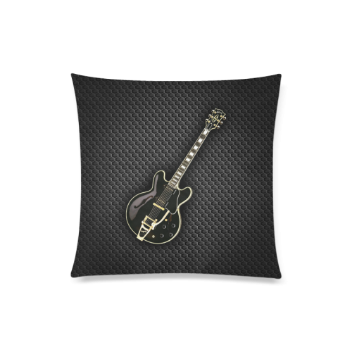 Black gibson-es-345 Custom Zippered Pillow Case 20"x20"(Twin Sides)