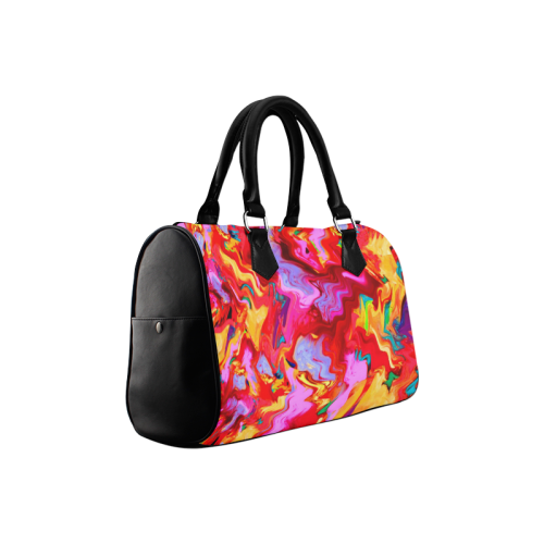 Abstract Painting Design Boston Handbag (Model 1621)