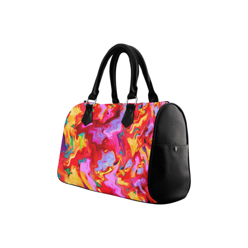 Abstract Painting Design Boston Handbag (Model 1621)