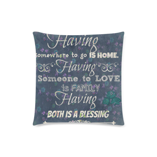 About love and marriage Custom Zippered Pillow Case 18"x18"(Twin Sides)