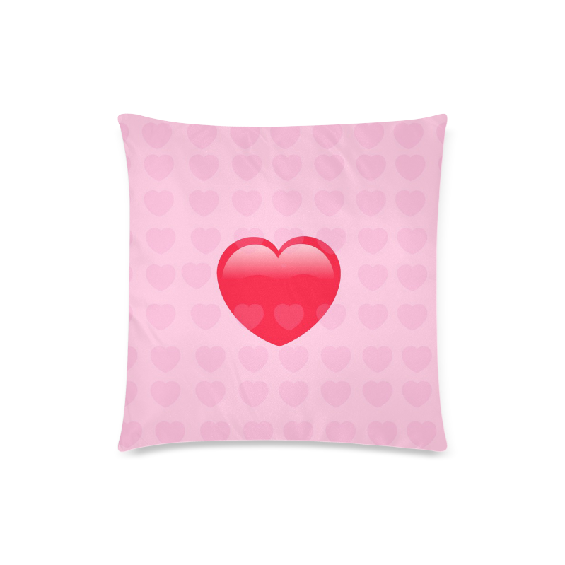 Heart & Love Symbol Design Custom Zippered Pillow Case 18"x18"(Twin Sides)