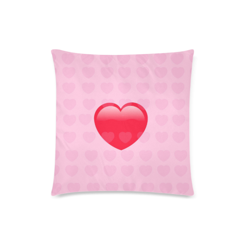 Heart & Love Symbol Design Custom Zippered Pillow Case 18"x18"(Twin Sides)