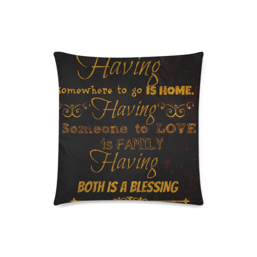 About love and marriage 4 Custom Zippered Pillow Case 18"x18"(Twin Sides)