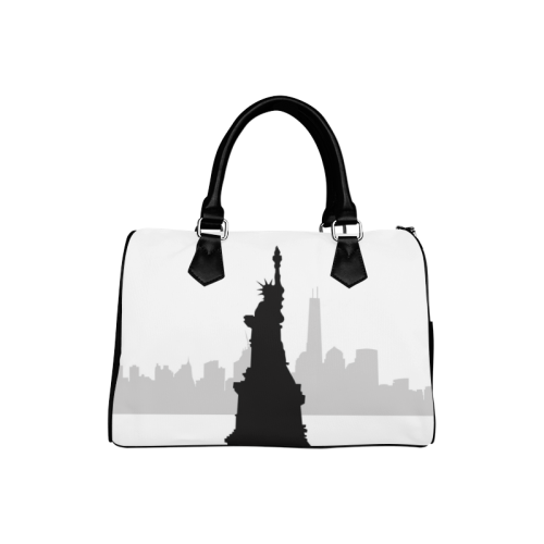 Splash Statue of Liberty Silhoutte Boston Handbag (Model 1621)