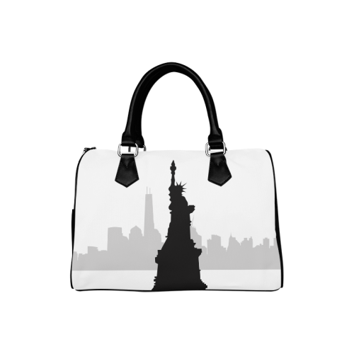 Splash Statue of Liberty Silhoutte Boston Handbag (Model 1621)