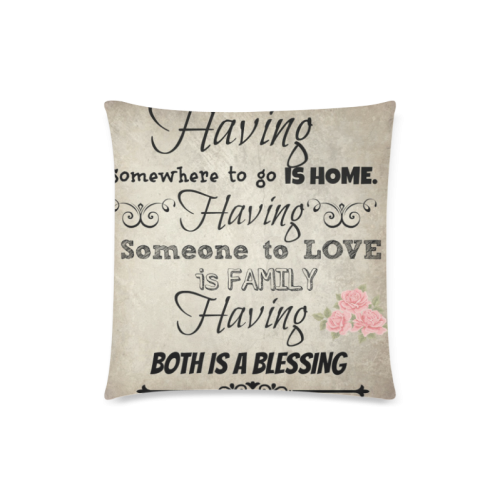 About love and marriage 1 Custom Zippered Pillow Case 18"x18"(Twin Sides)